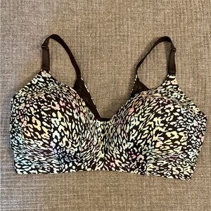 Torrid Wire-free Multicolor Leopard Print Bra